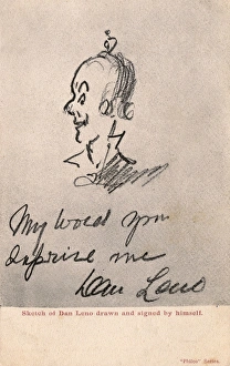 Self portrait of Dan Leno