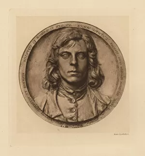Self-portrait of John Flaxman in terracotta