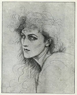 Medusa Prints: Self Portrait as Medusa, drawn by Lady Granby - p.243