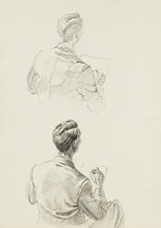 Sketching Prints: Self portrait studies by Raymond Sheppard