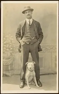 Satisfied Prints: Self Satisfied Man Dog