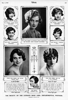 Images Dated 7th January 2016: Selfridges Employee Beauty Competition 1927