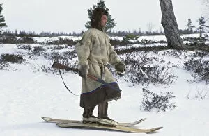 Siberia Collection: Selkup-hunter - Traditional hunting gear of a Selkup
