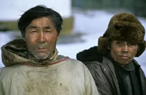Siberia Collection: Selkup Man (North Siberian minority), in traditional