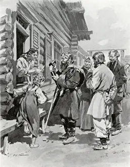 Selling the sacred fire - Pilgrim returning from Jerusalem