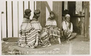 Miami Prints: Seminole Indians, Miami, Florida, USA