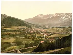 Styria Prints: Semmering Railway, Payerbach with the Raxalpe, Styria, Austr