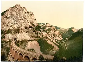 Styria Prints: Semmering Railway, viaduct over the Kalte Rinne, Styria, Aus