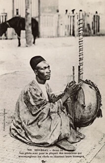 Minstrel Collection: Senegal - Griot playing a Kora