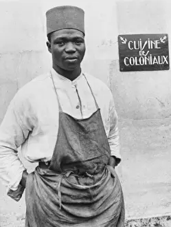 Senegalese Prints: Senegalese cook in French Army WWII