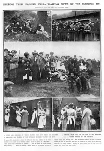 Miners Prints: Senghenydd Universal Colliery Disaster, Wales, 1913