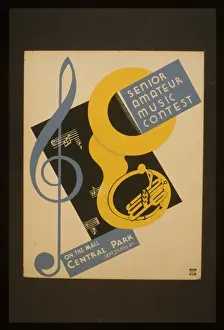 Sept Prints: Senior amateur music contest On the mall, Central Park : Sep