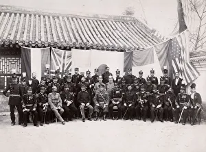 Senior officers, foreign powers, Peking, Beijing, China, Boxer era