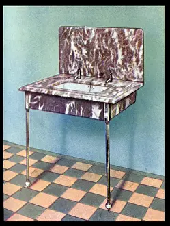 Chromium Prints: The Senlac Marble Lavatory (Wash Basin) Suite