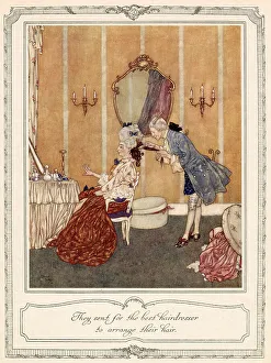 Cinderella Prints: They sent for the best hairdresser to arrange their hair
