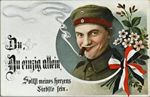 Post Card Collection: Sentimental German wartime postcard