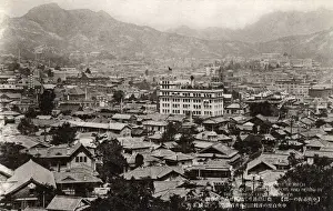 Rooftops Prints: Seoul, Korea - General View