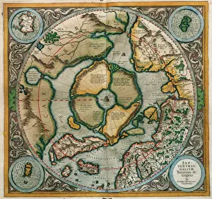 Flanders Prints: Septentrionalium Terrarum descriptio, 1595, by Gerardus Merc