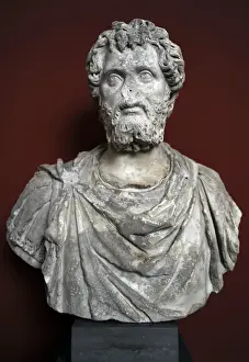 Brooch Prints: Septimius Severus (145-211). Roman Emperor. Bust. Carlsberg
