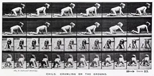 Sequence of crawling child. Date: 1887