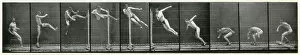 Images Dated 20th March 2020: Sequence of a man doing the high jump Date: 1880s