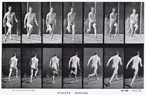 Motion Collection: Two sequences of an athlete running. Date: 1887