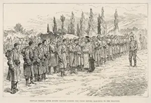 Serb Soldiers Kiss Cross