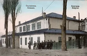 Belgrade Prints: Serbia - Belgrade - Parliament Building