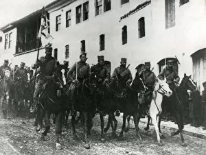 Images Dated 2nd December 2011: Serbian cavalry, eastern front, WW1