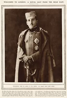Images Dated 28th May 2021: Serbian Crown Prince Alexander (1888-1934) photographed upon a arrival to London in 1916
