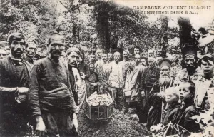 Mourners Prints: Serbian Orthodox burial - WW1 era