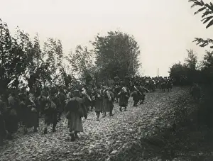 Reinforcements Prints: Serbian reinforcements arriving, WW1