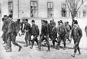 Serbian reservists at the beginning of World War I
