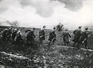 Serbian Prints: Serbian troops, Battle of Kolubara, Serbia, WW1