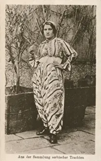 Solid Prints: Serbian woman in National Costume