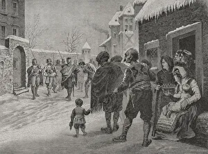Insurgents Prints: Serbiana??Ottoman Wars (1876-1878). Arrival of