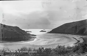Overcast Prints: Serene Cove at Solva