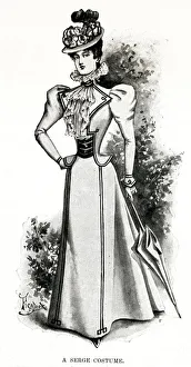 Images Dated 24th August 2018: Serge Costume 1897