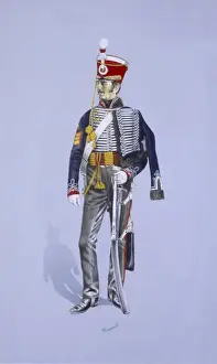 Dragoons Prints: Sergeant of the 5th Light Dragoons (Hussars)