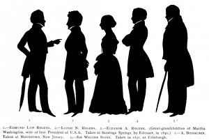 Edouart Gallery: Series of silhouettes by August Edouart