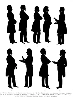 Series of silhouettes by August Edouart