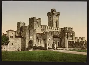 Garda Prints: Sermione (i. e. Sirmione) Castle, Lake Garda, Italy