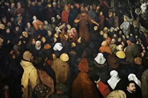 Images Dated 11th April 2012: The Sermon of Saint John the Baptist by Pieter Brueghel the