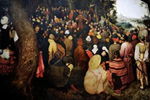 Christianism Collection: The Sermon of Saint John the Baptist by Pieter Brueghel the