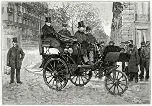Wagram Prints: Serpollets steam car 1891