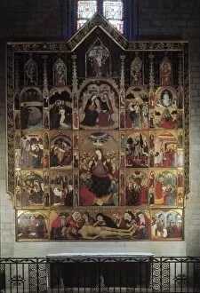 Pentecost Collection: SERRA, Pere (1343-1406). Altarpiece of the Arrival