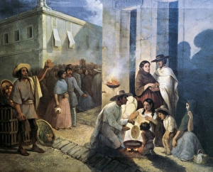 Relative Gallery: SERRANO, Manuel (19th century). The Fritter Seller
