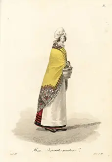 Tradeswomenofparis Prints: Servant mistress, Paris, early 19th century
