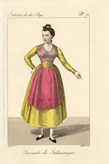 Divers Prints: Servant woman of Salamanca, Spain, 19th century