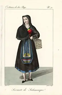 Servant woman of Salamanca, Spain, 19th century
